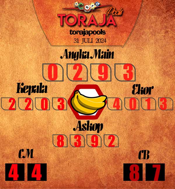 Kode Syair Toraja - juli Pools
