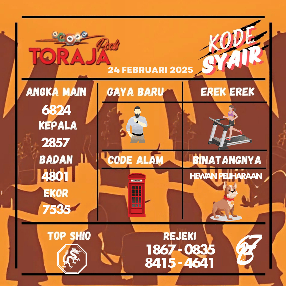Kode Syair Toraja Pools - Februari Pools
